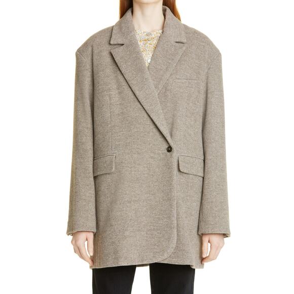 Birgitte Herskind x Vanessa Hong Wilma Oversize Recycled Wool Blend Blazer